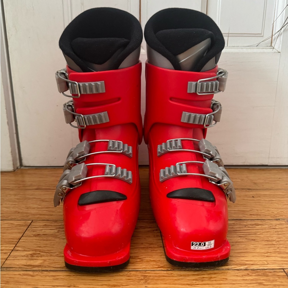 Salomon Course 60 Flex Soja Alpine Ski Boots Kids Size 3